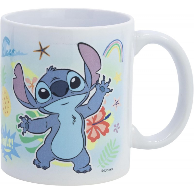 Taza Stitch Seaworld Lilo & Stitch Disney Cerámica 325 mls