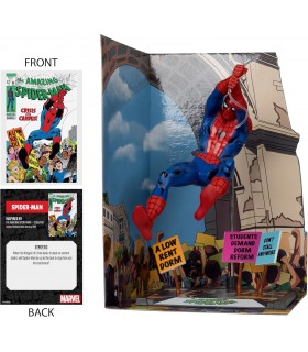 Figura Spider-Man The Amazing Spider-Man #68 Marvel Estatua Diorama Gold Label 15 cms