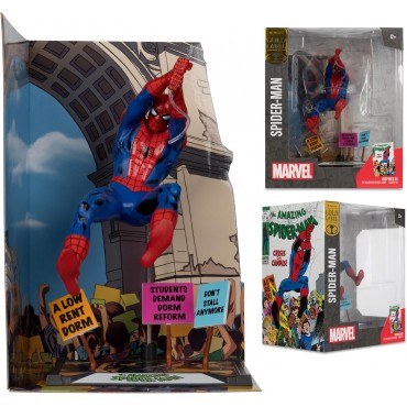 Figura Spider-Man The Amazing Spider-Man #68 Marvel Estatua Diorama Gold Label 15 cms