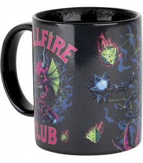 Taza Térmica Club Hellfire Stranger Things Cerámica 330 mls
