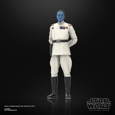 Figura Grand Admiral Thrawn Star Wars Ahsoka The Black Series Articulada 15 cms