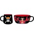 Set De Desayuno Luffy One Piece Taza + Bol Cerámica 335 mls y 690 mls