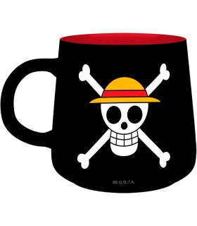 Set De Desayuno Luffy One Piece Taza + Bol Cerámica 335 mls y 690 mls