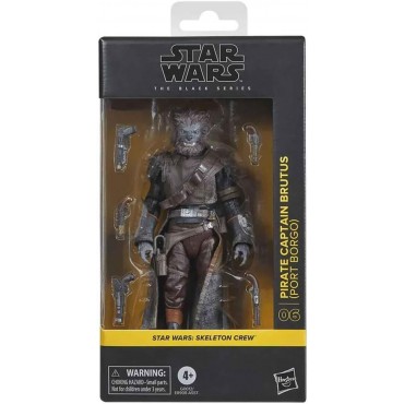 Figura Pirate Captain Brutus (Port Borgo) Star Wars Skeleton Crew Articulada 15 cms