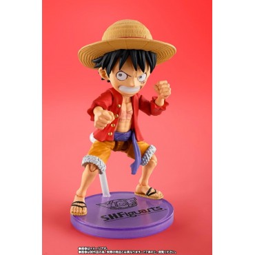 Figura Monkey D. Luffy Tamashii Web Shop Version One Piece S.H. Figuarts Articulada 7,5 cms