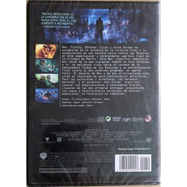 Matrix Revolutions (Cine Platinum Estuche fino) [DVD] (2003) The Matrix Revolutions