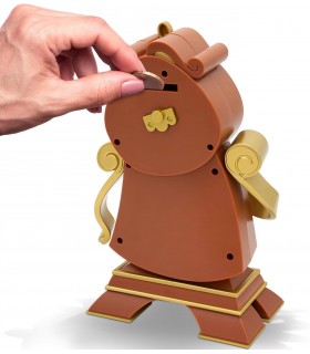 Hucha Reloj Cogsworth La Bella Y La Bestia Disney 25 cms