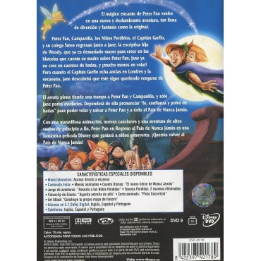 Peter-pan 2, regreso al pais de nunca jamas (*DVD*)