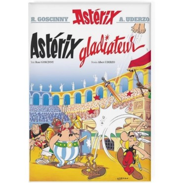 Imán Decorativo Portada Astérix Gladiateur 5,5 x 8 cms (Francés)