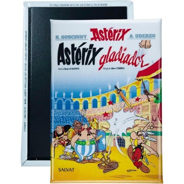 Imán Decorativo Portada Astérix Gladiador 5,5 x 8 cms (Español)
