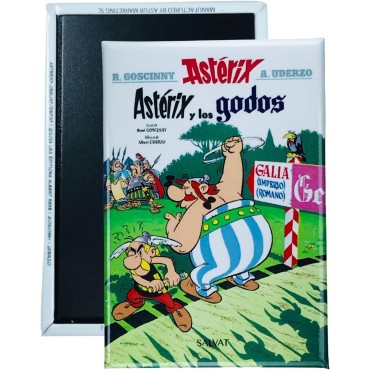 Imán Decorativo Portada Astérix y Los Godos 5,5 x 8 cms (Español)