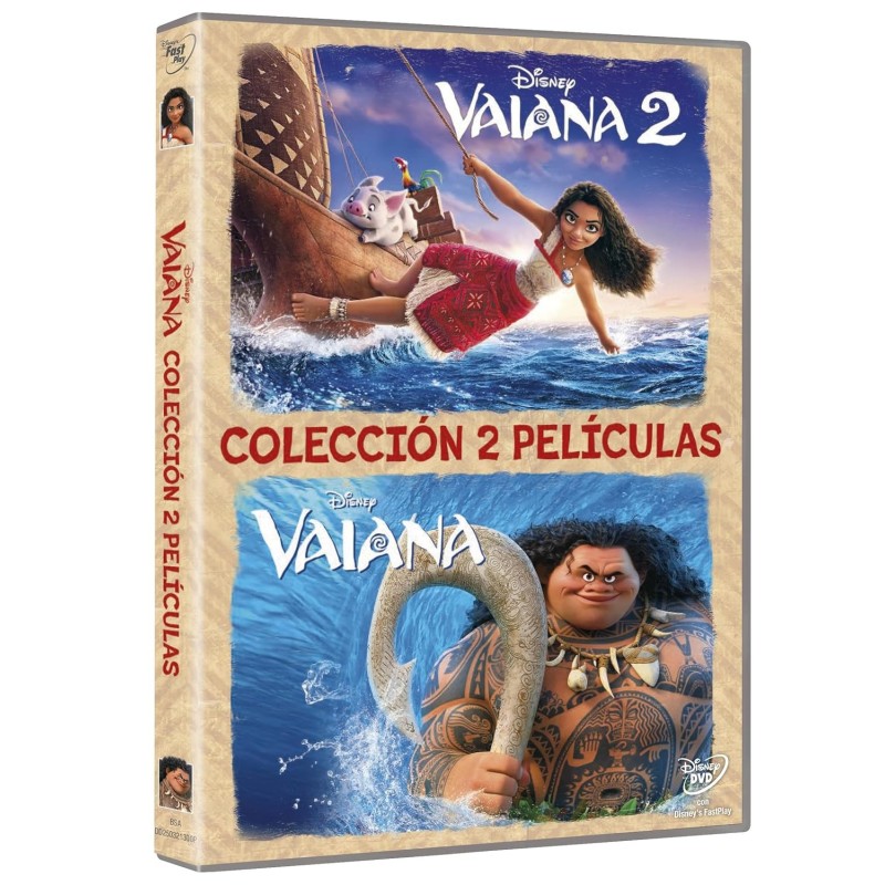 Vaiana + Vaiana 2 (Colección 2 películas) [DVD] (2016,2024) Moana + Moana 2