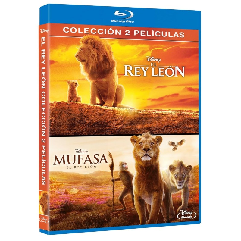El Rey León + Mufasa: El Rey León (Colección 2 películas, Imagen real) [Blu-ray] (2019,2024) The Lion King + Mufasa: The Lion Ki