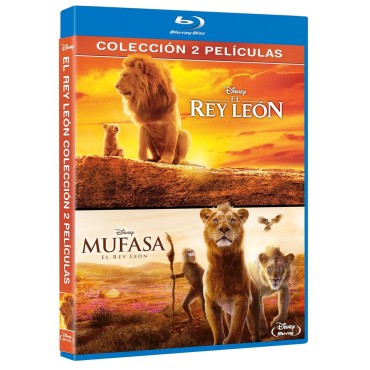 El Rey León + Mufasa: El Rey León (Colección 2 películas, Imagen real) [Blu-ray] (2019,2024) The Lion King + Mufasa: The Lion Ki