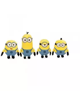 Pack 4 Peluches Minions Gru 20 cms