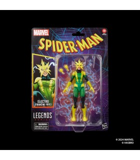 Figura Electro Francine Frye Marvel Legends Spider-Man  Articulada 15 cms