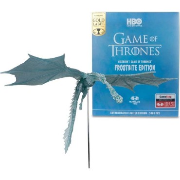 Figura Dragón Viserion Juego De Tronos Frostbite Edition Gold Label Edición Limitada Articulada 