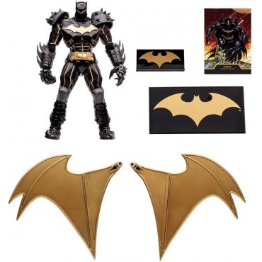Figura Batman Hellbat Edición Knightmare DC Gold Label Edición Limitada Articulada 18 cms