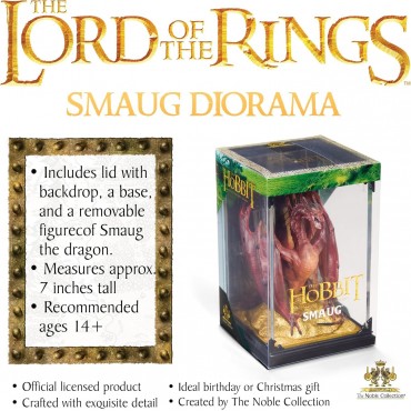 Figura Smaug El Hobbit Diorama 16 cms