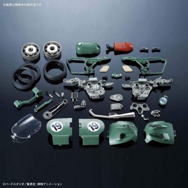 Figura Bulma Y Motocicleta N19 Dragon Ball Model Kit 16 cms