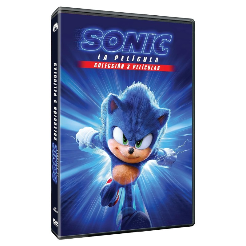 Sonic, La Película + Sonic 2: La Película + Sonic 3: La Película (3 DVD) [DVD] (2020,2022,2024) Sonic the Hedgehog + Sonic the H