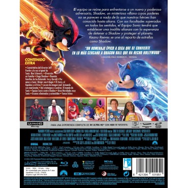 Sonic 3: La Película [4k UHD,Blu-ray] (2024) Sonic the Hedgehog 3