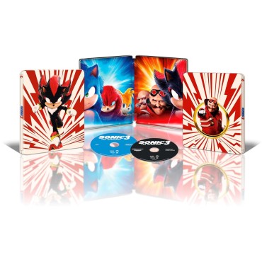 Sonic 3: La Película (Steelbook 2-Shadow) [4k UHD,Blu-ray] (2024) Sonic the Hedgehog 3