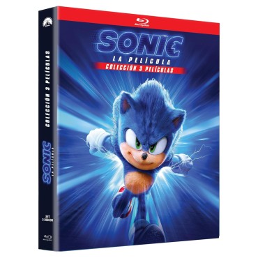 Sonic, La Película + Sonic 2: La Película + Sonic 3: La Película (Colección 3 películas, 3 Blu-ray) [Blu-ray] (2020,2022,2024) S