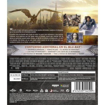 Warcraft: El Origen (Edición 2025) [4K UHD,Blu-ray] (2016) Warcraft: The Beginning