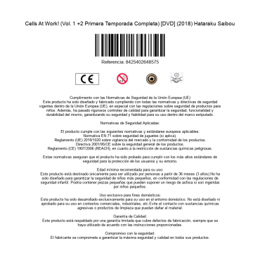 Cells At Work! (Vol. 1 +2 Primera Temporada Completa) [DVD] (2018) Hataraku Saibou