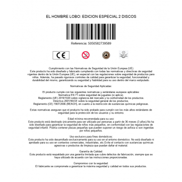 EL HOMBRE LOBO: EDICION ESPECIAL 2 DISCOS