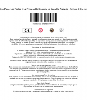 One Piece: Los Piratas Y La Princesa Del Desierto, La Saga Del Arabasta - Película 8 [Blu-ray]