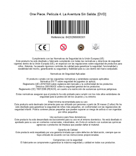 One Piece. Película 4. La Aventura Sin Salida. [DVD]