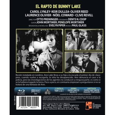 El Rapto de Bunny Lake [Blu-ray R] (1965) Bunny Lake is Missing