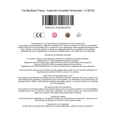 The Big Bang Theory - Colección Completa Temporada 1-12 [DVD]