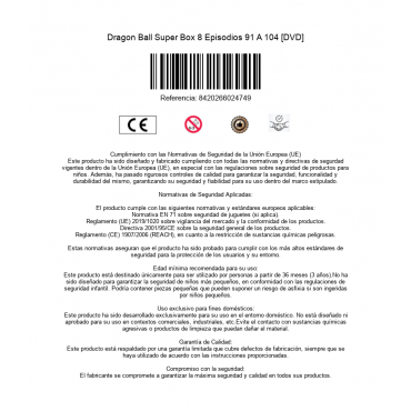 Dragon Ball Super Box 8 Episodios 91 A 104 [DVD]