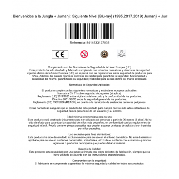 Jumanji + Jumanji: Bienvenidos a la Jungla + Jumanji: Siguiente Nivel [Blu-ray] (1995,2017,2019) Jumanji + Jumanji: Welcome to t