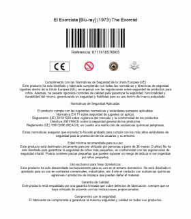 El Exorcista [Blu-ray] (1973) The Exorcist