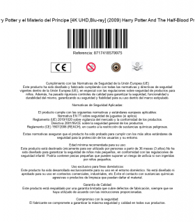 Harry Potter y el Misterio del Príncipe [4K UHD,Blu-ray] (2009) Harry Potter And The Half-Blood Prince