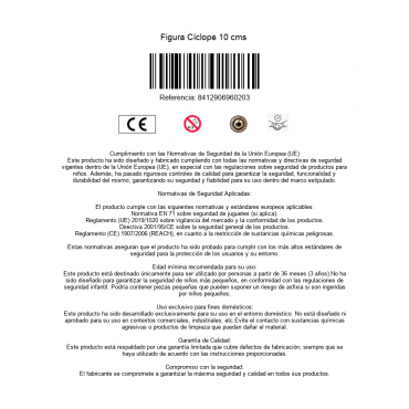 Figura Cíclope 10 cms 