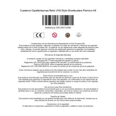 Cuaderno Cazafantasmas Retro VHS Style Ghostbusters Premium A5