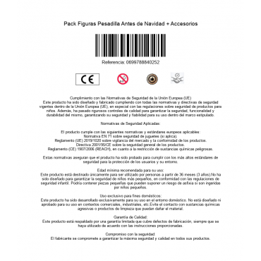 Pack Figuras Pesadilla Antes de Navidad + Accesorios