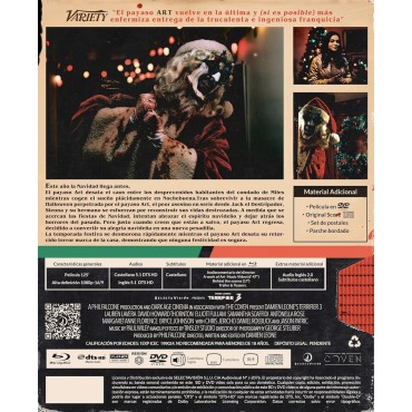 Terrifier 3 (3 Discos. Edición coleccionista. Unidades limitadas hasta fin de existencias) [Blu-ray+DVD+CD BSO] (2024)