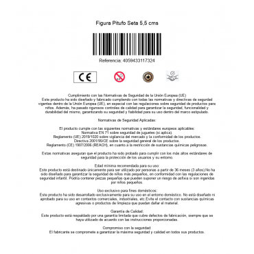 Figura Pitufo Seta 5,5 cms