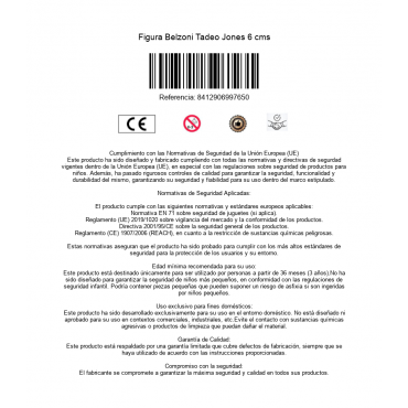 Figura Belzoni Tadeo Jones 6 cms