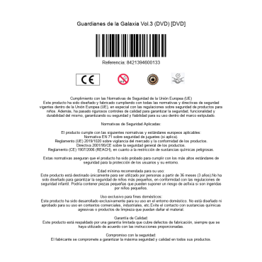 Guardianes de la Galaxia Vol.3 (DVD) [DVD]