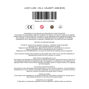 LUCKY LUKE - VOL.4 - CALAMITY JANE [DVD]