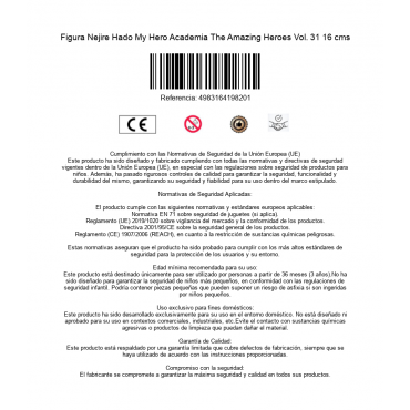 Figura Nejire Hado My Hero Academia The Amazing Heroes Vol. 31 16 cms