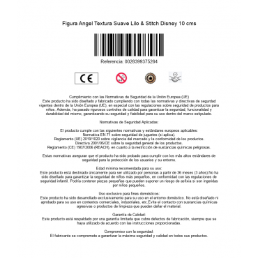 Figura Angel Textura Suave Lilo & Stitch Disney 10 cms