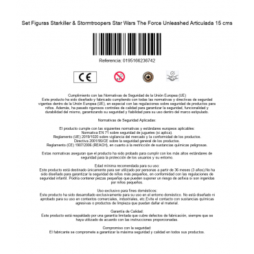Set Figuras Starkiller & Stormtroopers Star Wars The Force Unleashed Articulada 15 cms